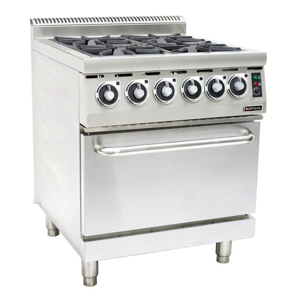 4 BURNER STOVE WITH ELECTRIC OVEN