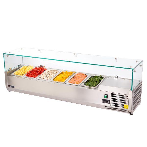 PIZZA INGREDIENT FRIDGE 2000mm COUNTERTOP